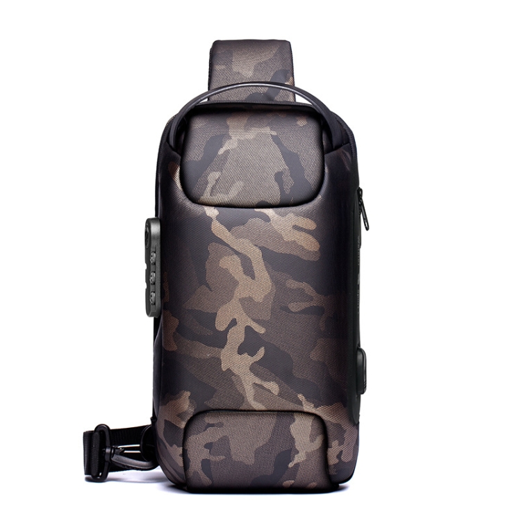 

WEIXIER 9530 Men Oxford Cloth Chest Bag Anti-theft Crossbody Bag Sports Backpack(Camouflage Color)