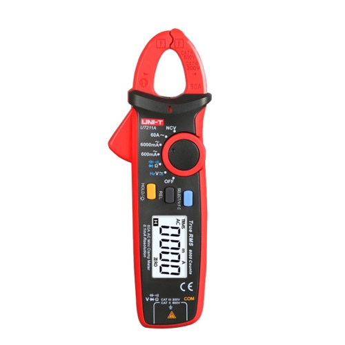 

UNI-T UT211A 60A Digital Clamp Meter AC DC Voltage Detector