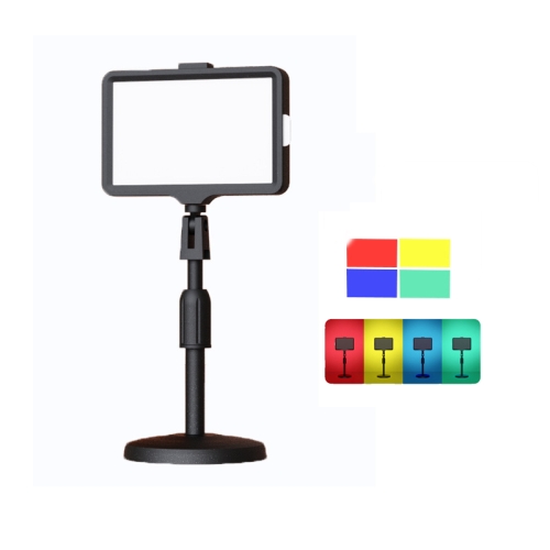 

6 Inch 3200-5500K Three-color Temperature Photography Flat-panel Live Fill Light,Spec: 30cm Bracket