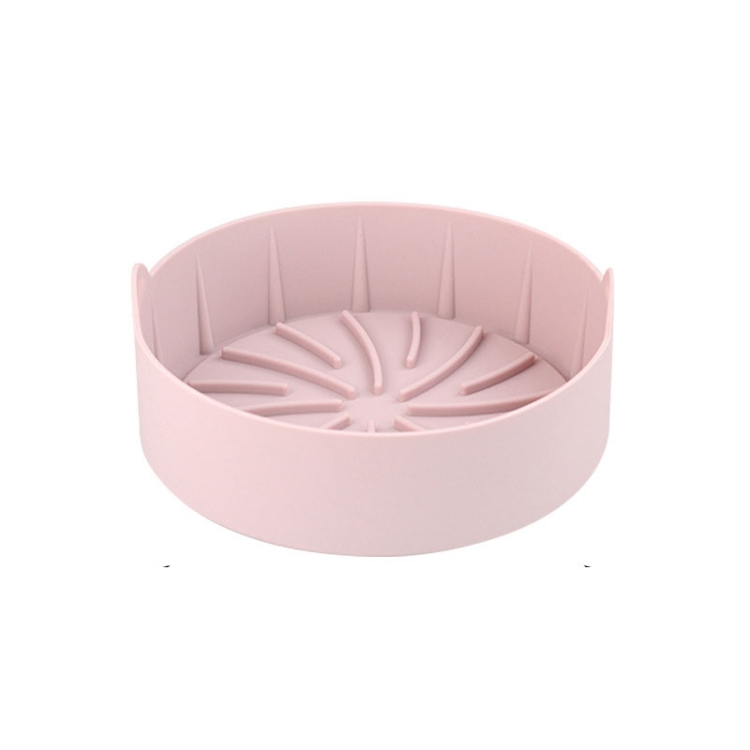 

Air Fryer Silicone Grill Pan Accessories, Size: Round 19 cm(Pink)