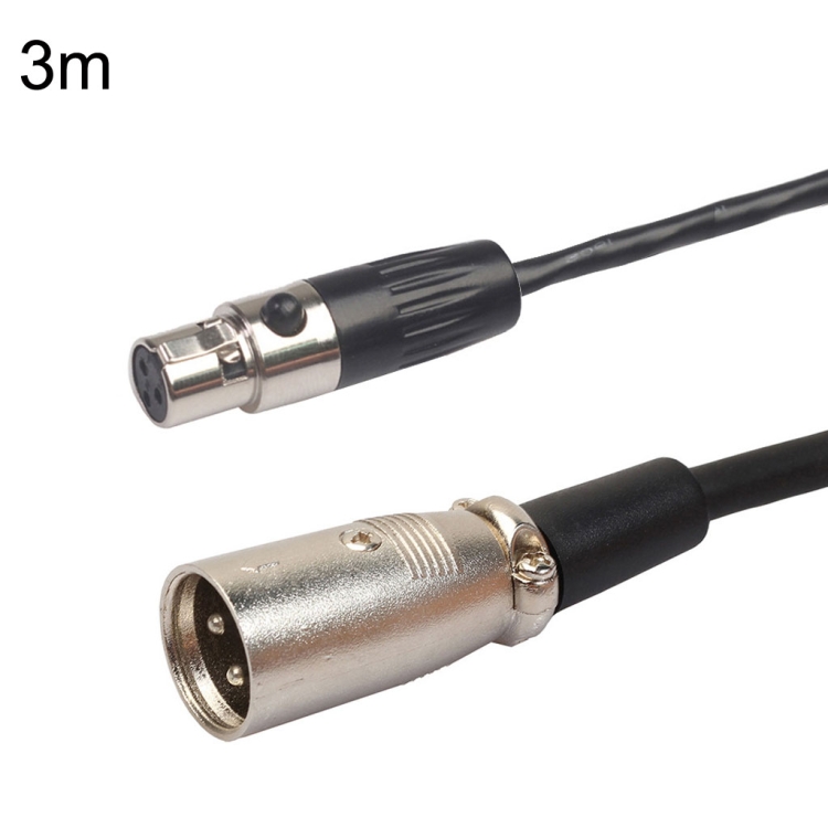 

Xlrmini Caron Male To Mini Female Balancing Cable For 48V Sound Card Microphone Audio Cable, Length:3m