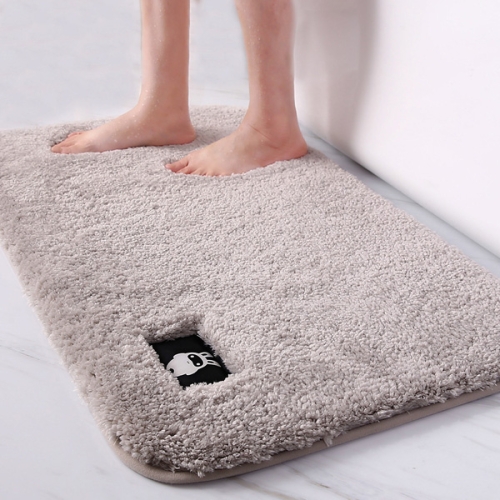 

Bathroom Toilet Absorbent Bath Mat Carpet Bedroom Non-slip Foot Pad, Size:40x60cm(Gray)