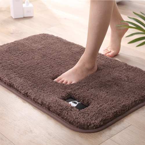 

Bathroom Toilet Absorbent Bath Mat Carpet Bedroom Non-slip Foot Pad, Size:40x60cm(Brown)