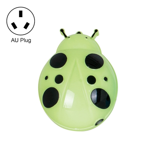 

A62 Beetle Shape LED Night Light Plug-in Intelligent Light Control Sensor Light, Plug:AU Plug(Green)