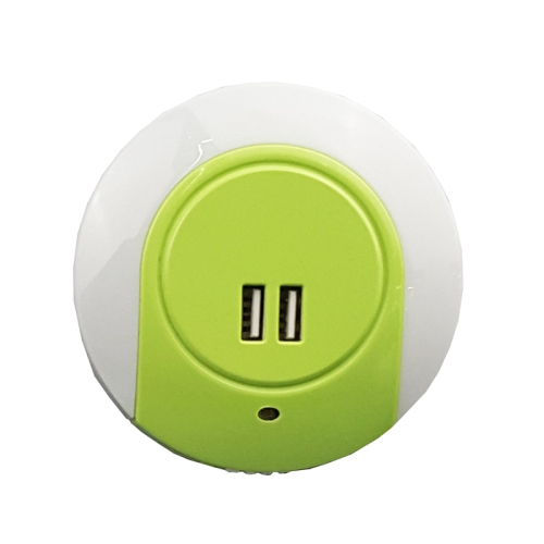 

A78B LED Night Light With USB Port Intelligent Light Control Sensor Light, Plug:EU Plug(Green)