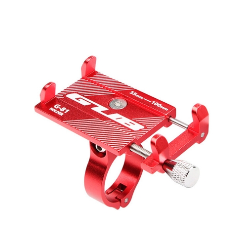 

G-81 Bicycle Aluminum Alloy Mobile Phone Navigation Bracket Riding Equipment(Red)