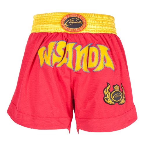 

ZhuoAo Muay Thai/Boxing/Sanshou/Fighting Shorts for Men and Women, Size:S(Quick Dry Sanda Red)