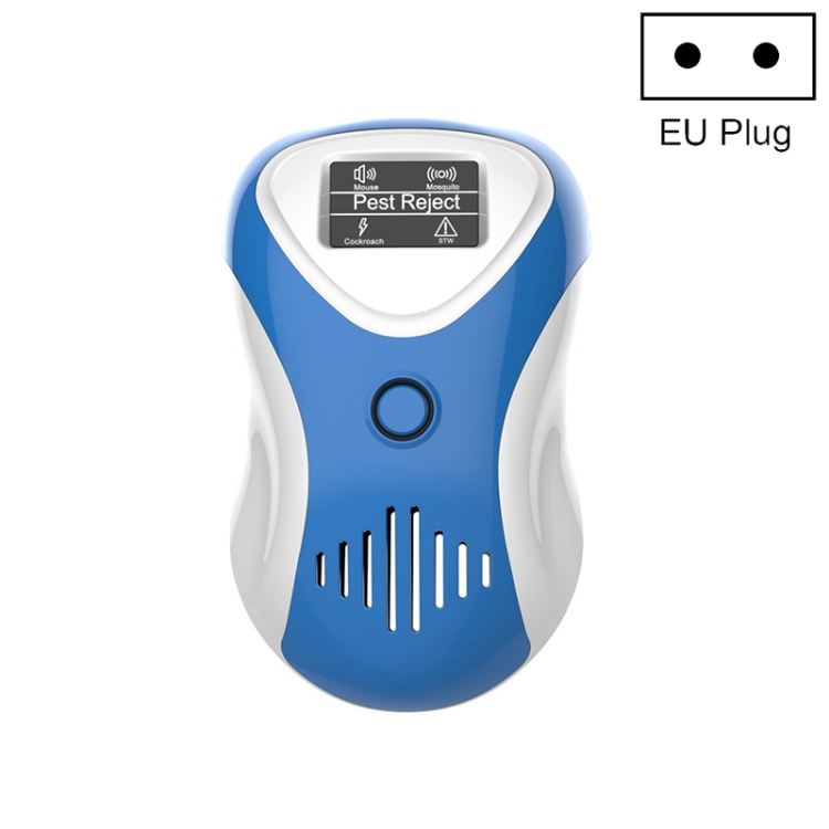 

Ultrasonic Mouse Repeller Energy-Saving Silent Insect Repeller, Plug Type:EU Plug(Blue White)