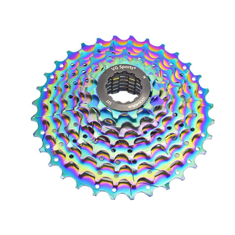

VG SPORTS Bicycle Lightweight Wear -Resistant Colorful Flywheel, Style:8 Speed 11-28T