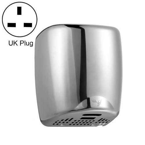 

Kuaierte Bathroom Stainless Steel Hhigh-Speed Hand Dryer, Colour:Glossy(UK Plug)