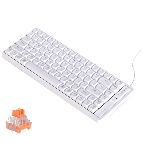 

LANGTU GK85 85 Keys Gold Shaft Mechanical Wired Keyboard. Cable Length: 1.5m, Style:No Light Version (White)
