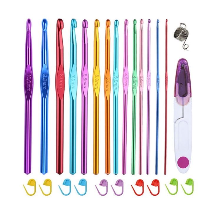 

26 PCS/Set Color Alumina Single Head Crochet Handmade DIY Knitting Tool Material