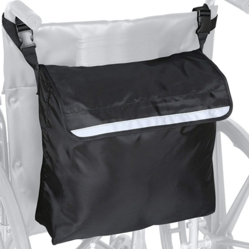 

Outdoor Electric Wheelchair Armrest Storage Bag, Size: 18x16x8 inches(Black)