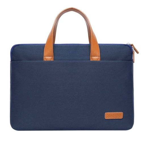 

For MacBook 15.6-16.1 Inches MAHOO 10188 Ultra-Thin Hand Computer Bag Messenger Laptop Bag, Color:Dark Blue