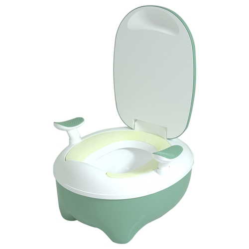 Toilette pour enfants Siège de toilette pot bébé fille bébé garçon (coussin  PU vert + sac