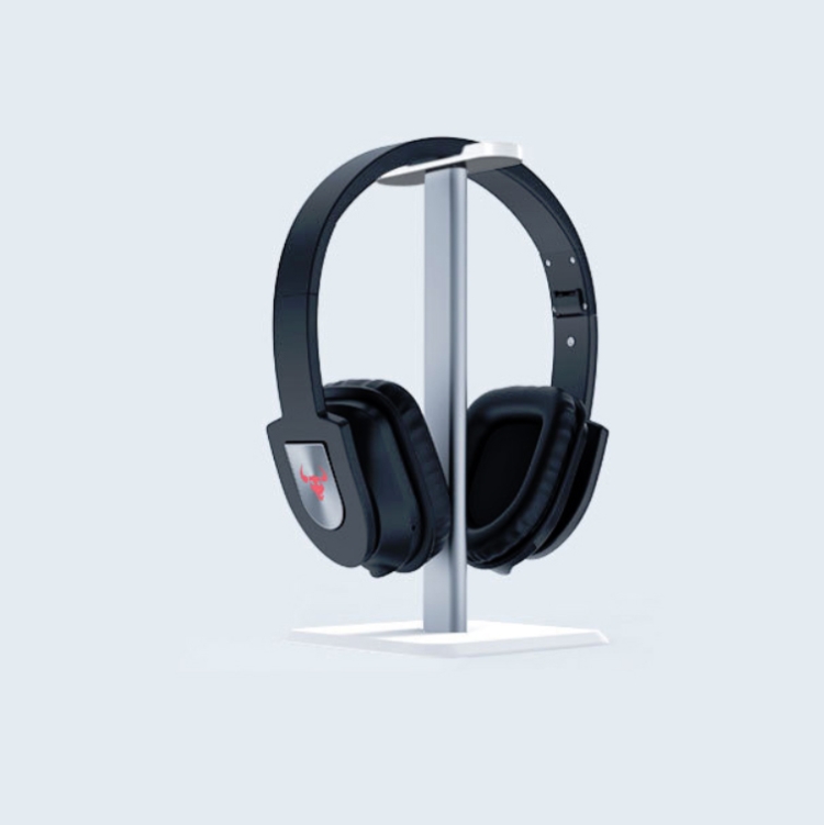 

Headphone Holder Internet Cafe Headset Display Stand( White )