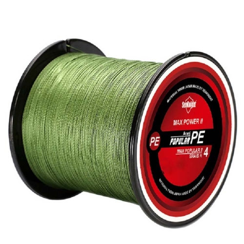 

Seaknight Fishing Line 300M Braided Line Main Line 4 Braid, Line number: 6.0(Green)