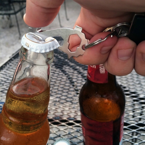 Multifunctional Bottle Opener With Screwdriver Cap Opener And Anti