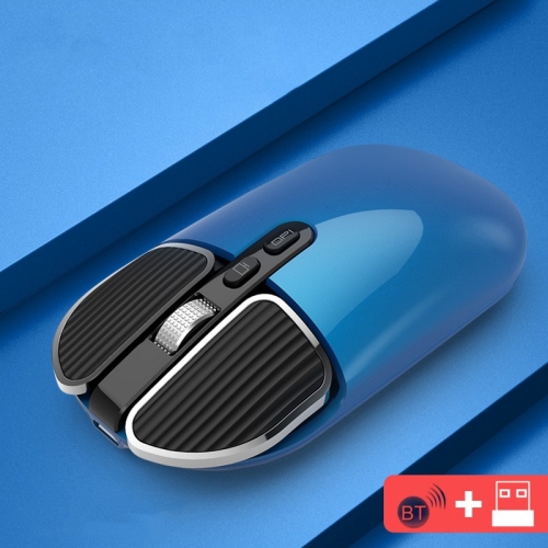 

M203 2.4Ghz 5 Buttons 1600DPI Wireless Optical Mouse Computer Notebook Office Home Silent Mouse, Style:2.4G+Bluetooth(Blue)