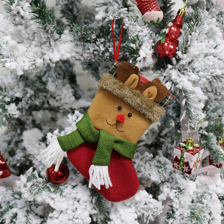 Christmas Socks Gift Bag and Christmas Tree Pendant Decoration for Creative, Heartwarming Holiday Gifting