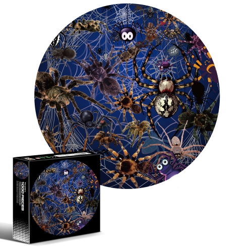 

Round Shape Irregular Plane Puzzle Jigsaw Toy 1000 Pieces(Spider)