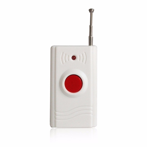 Alarma Inalámbrico 433MHz SOS botón Antirrobo Antirrobo de alerta de sonido de Emergencia Blanco 