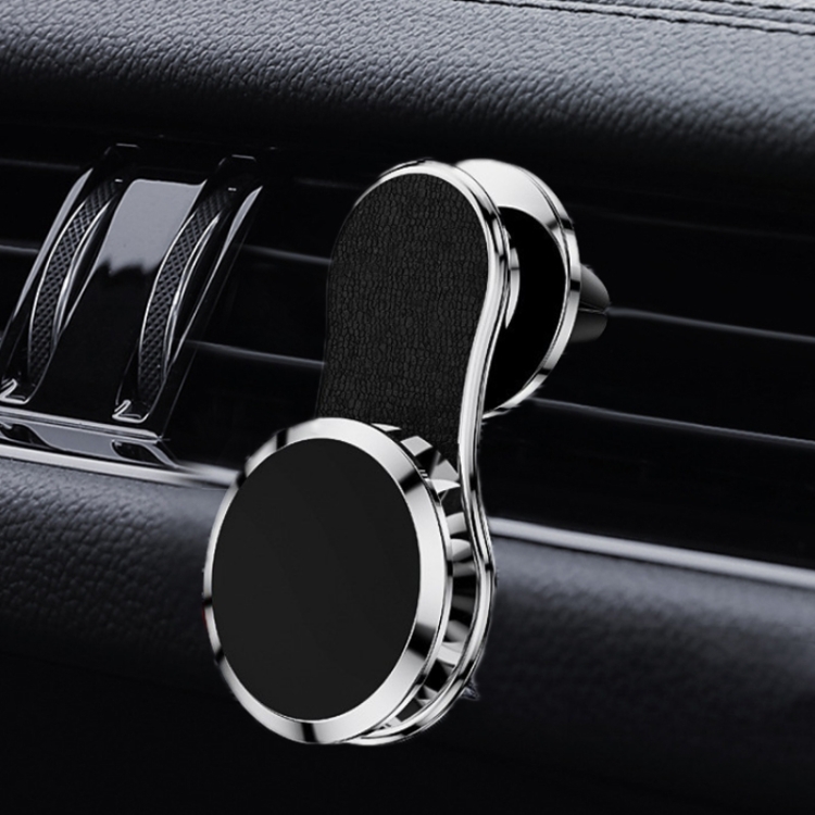

Car Multi-function Air Outlet Snap-on Magnetic Mobile Phone Holder(Silver)