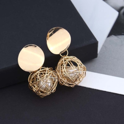 Orecchini geometrici a sfera per donne Orecchini pendenti pendenti Orecchini pendenti (oro)