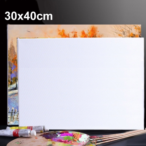 5 PCS Pittura acrilica a olio Cornice quadrata bianca in bianco per artisti  in legno, 30x40
