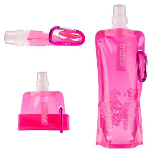 0.5L Ultralight Foldable Water Bag Flask Bottle Outdoor Sport Hiking Camping JP 