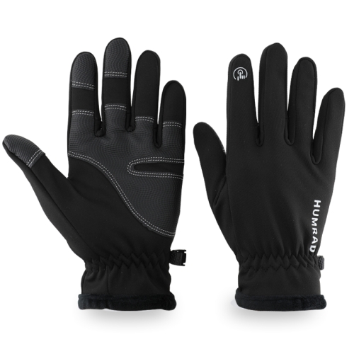 

HUMRAO Outdoor Riding Fleece Warm Non-Slip Touch Screen Gloves Ski Motorcycle Gloves, Size:L(02 Luminous)