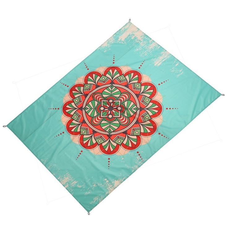 

Outdoor Color Beach Mat Waterproof Picnic Mat, Size:1.4x2m(Colorful Flowers)
