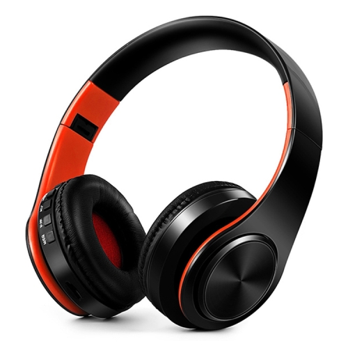 

LPT660 Foldable Stereo Bluetooth Headset MP3 Player, Support 32GB TF Card & 3.5mm AUX(Black Orange)