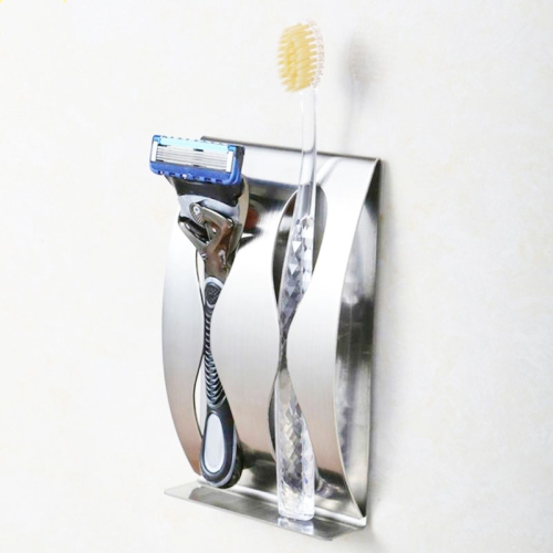 Stainless Steel Wall Mount Toothbrush Holder Tooth Brush Organizer Bathroom Box 