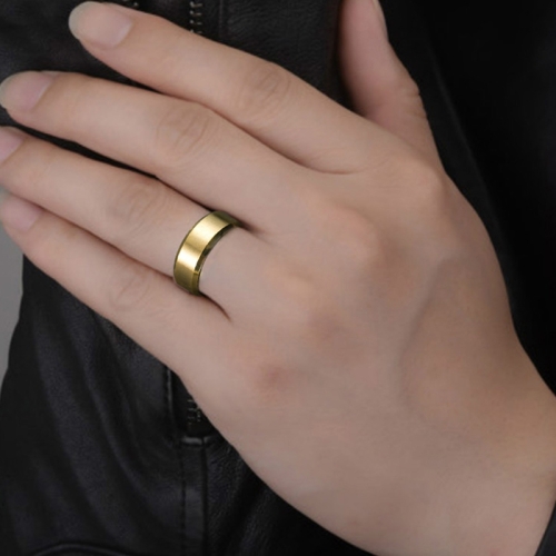 

2 PCS Men Ring, Ring Size:9 (Gold)