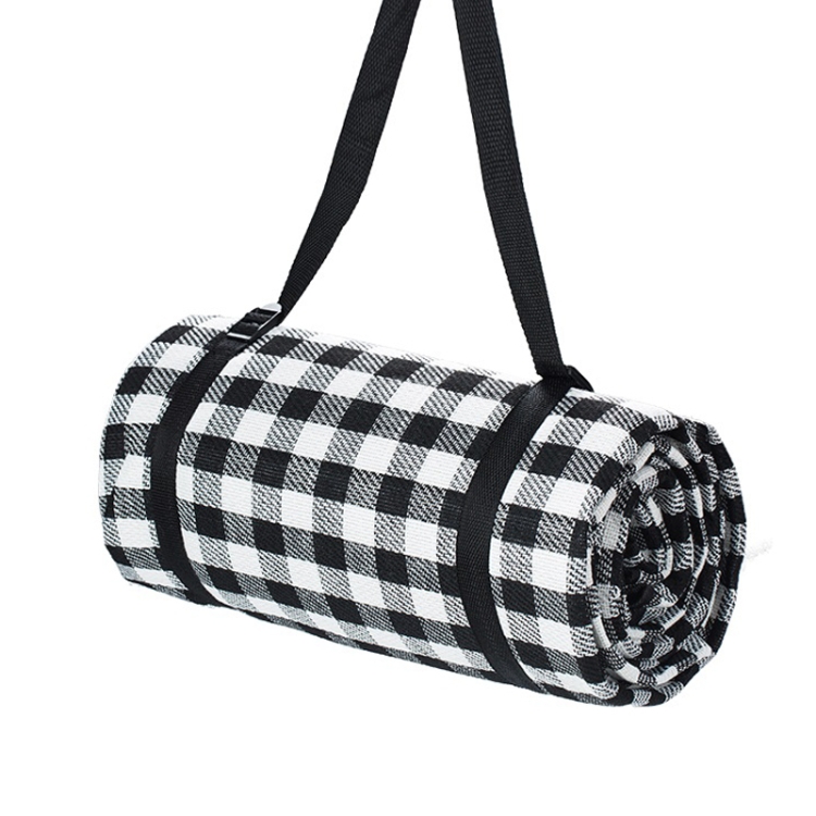 FP1409 6mm Thickened Moisture-Proof Beach Mat Outdoor Camping Tent Mat With Storage  Bag 200x200cm(Black
