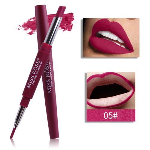 

Double-end Lip Makeup Lipstick Pencil Waterproof Long Lasting Tint Sexy Red Lip Stick Beauty Matte Liner Pen Lipstick(05)