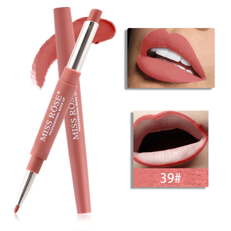 

Double-end Lip Makeup Lipstick Pencil Waterproof Long Lasting Tint Sexy Red Lip Stick Beauty Matte Liner Pen Lipstick(39)