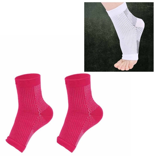 Adult Running Cycle Basketball Sports Outdoor Foot Angel Anti Fatigue  Compression Foot Sleeve Sock, Size:S/