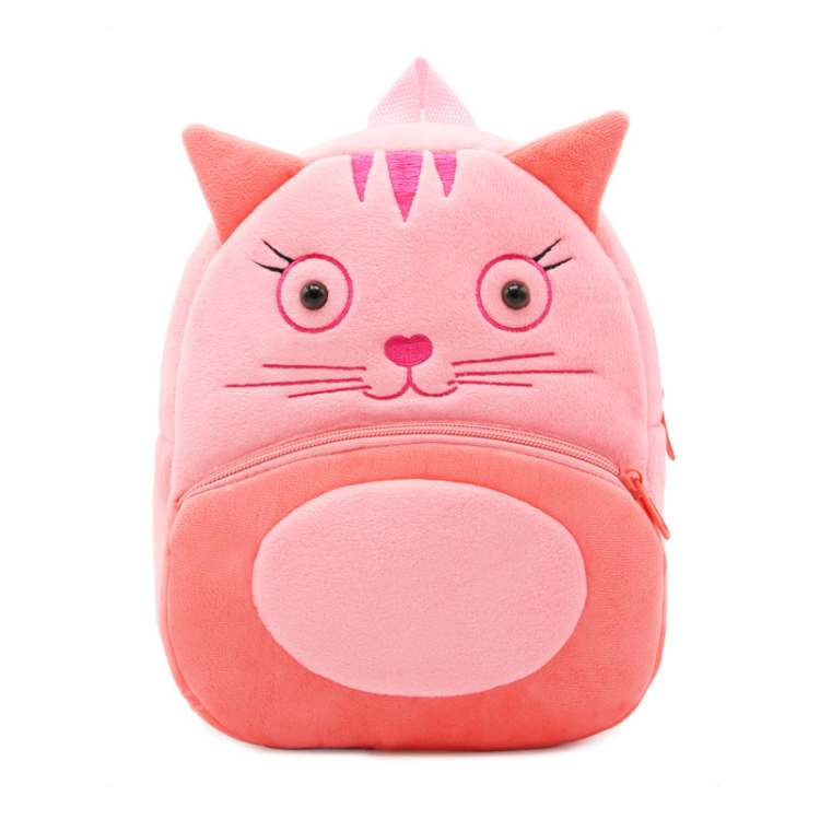 

Kids 3D Animal Velvet Backpacks Children Cartoon Kindergarten Toys Gifts School Bags(Cat)