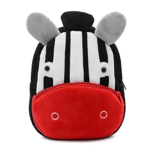 Kids 3D Animal Velvet Backpacks Children Cartoon Kindergarten Toys Gifts School Bags(Zebra), 6922463942838  - buy with discount