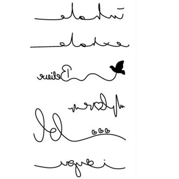 

10 PCS Classic Black Waterproof Temporary Tattoo Sticker(HC-275)