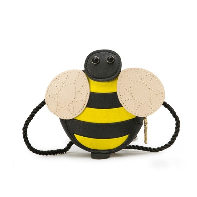 

Baby Girls Tassel Purse handbag Kids Cross-body shoulder bag Gifts Cartoon Animals Bag(Bee)