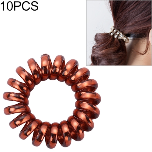 5Pcs Pack Elastic Hair Bands Telephone Wire Ponytail Ties Spiral Rubber Rope New 