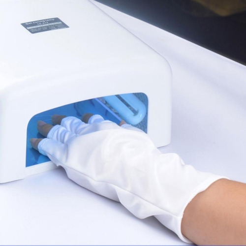 3 Paar Nail Art Maniküre Handschuh UV-Licht Anti Radiatio Handauflageschutz