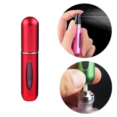 

Portable Mini Aluminum Refillable Perfume Bottle Spray Empty Cosmetic Containers Atomizer, Capacity:5ml(Red)