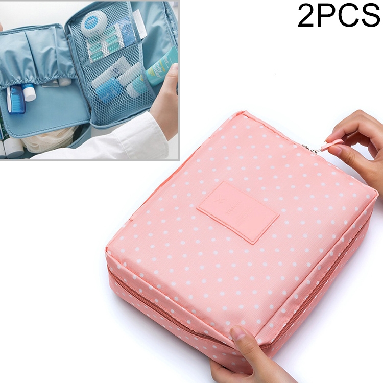 2 pcs waterproof make up bag travel organizer 