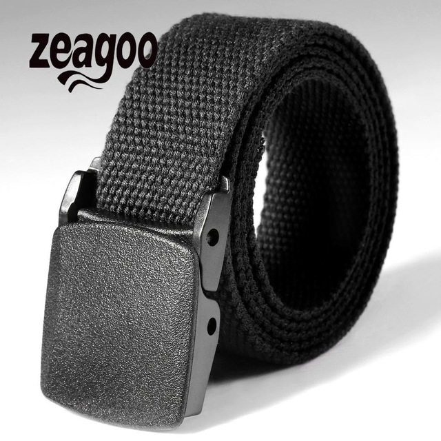 

3Pcs Waist Adjustable Outdoor Belt Military Nylon Belt Men Army Style Belt(Black)