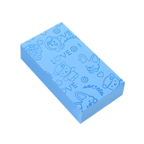 

Baby Shower Spa Bath Square Sponge Body Cleaning Scrub(Blue)