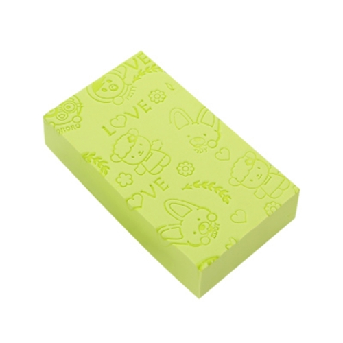 

Baby Shower Spa Bath Square Sponge Body Cleaning Scrub(Green)